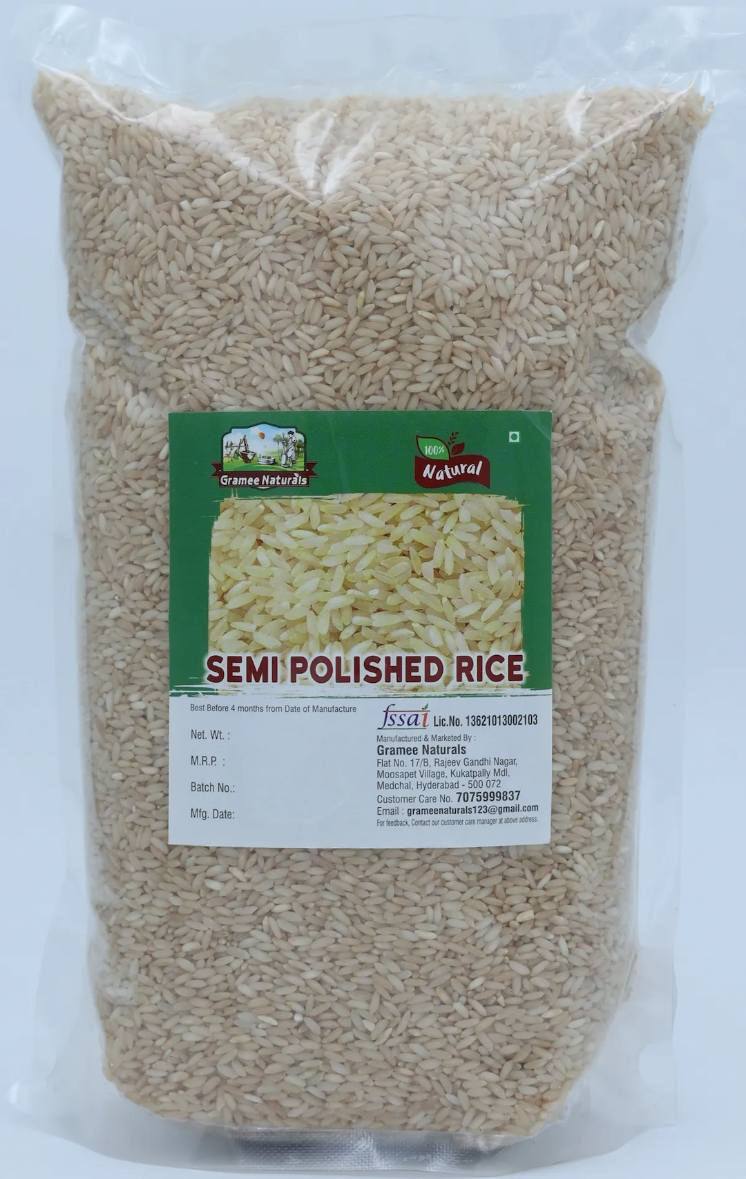 SEMI POLISH RICE(SONA) 1 KG